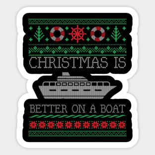 Boating Is Better On Pontoon Boat Ugly Sticker